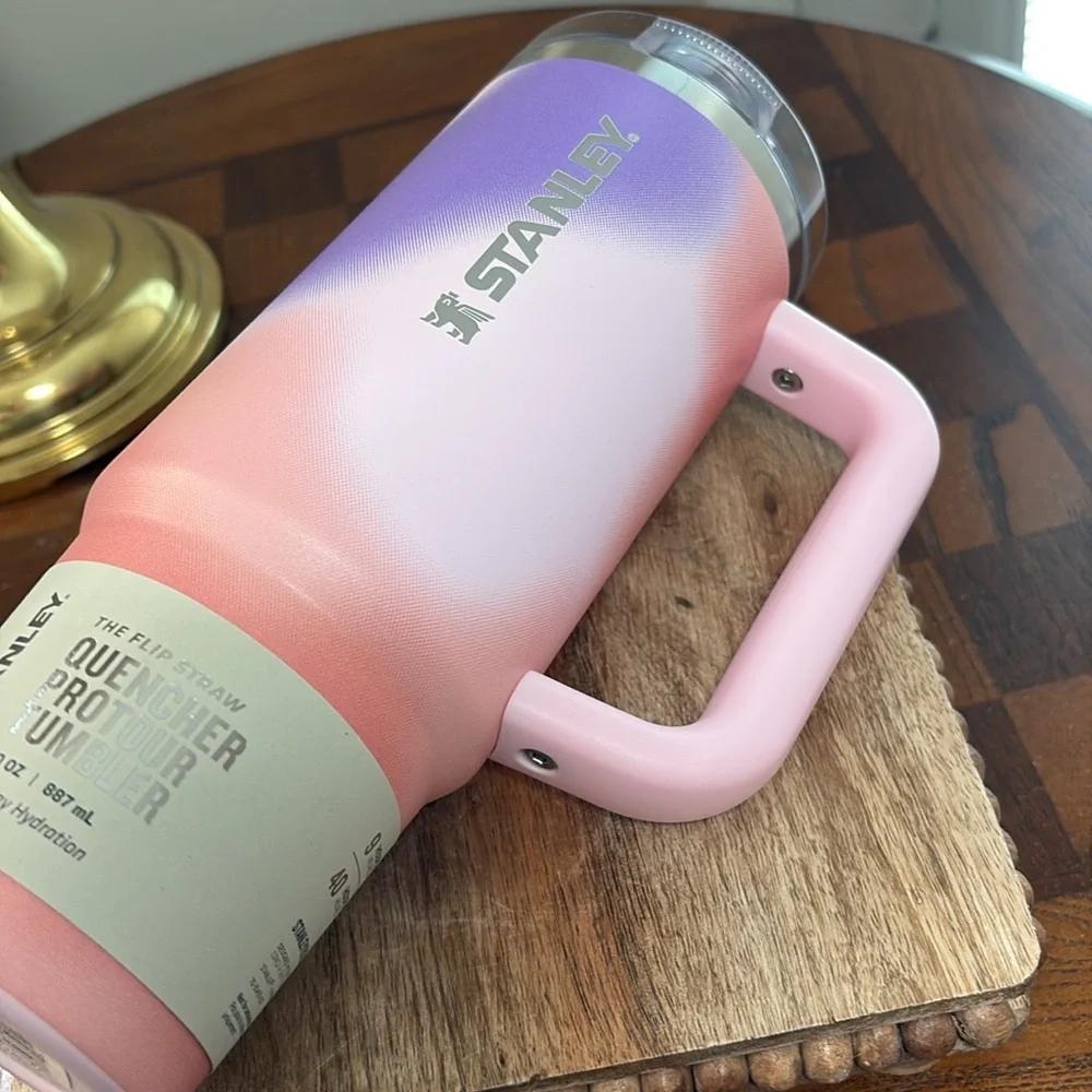 40 oz Stanley pink/purple flip top tumbler - Picture 4 of 5